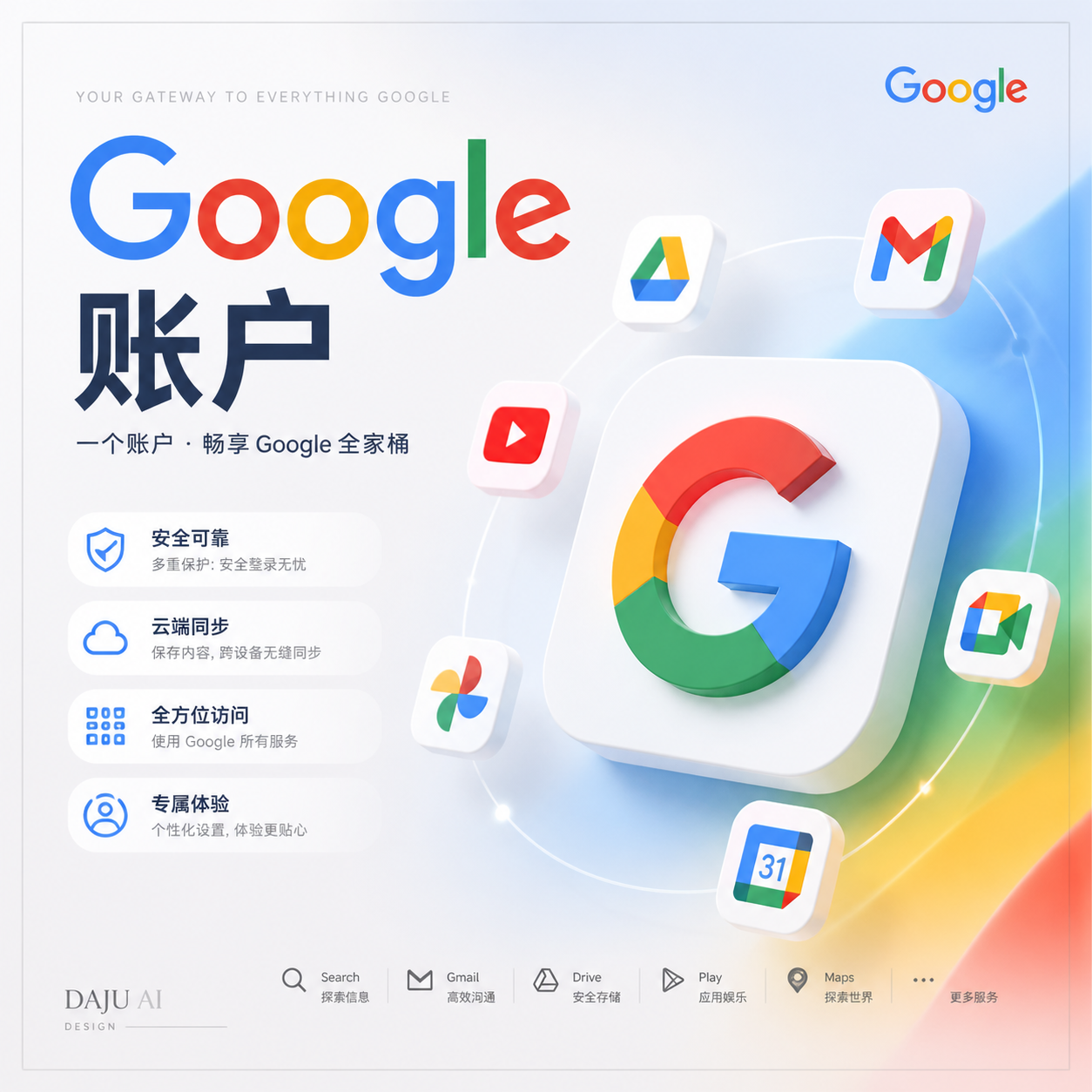 Gmail 账户（23-24年包GCP）